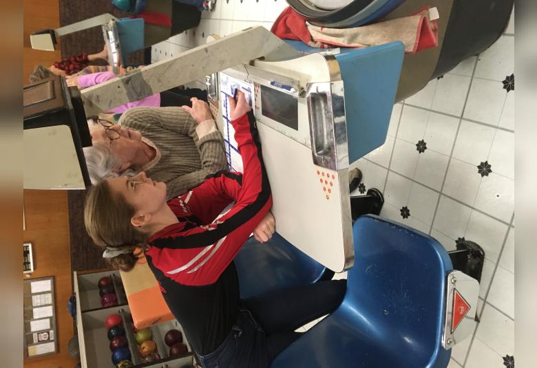 Bridges Mentoring Program bowling outing with mentors